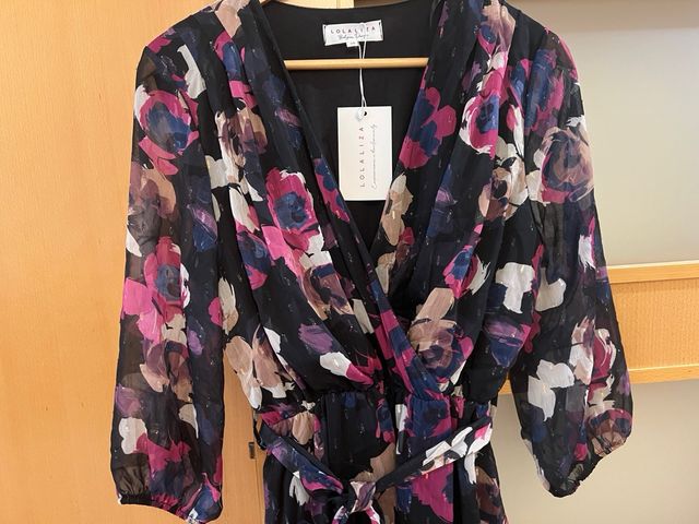 Vestido Lolaliza floral negro multicolor