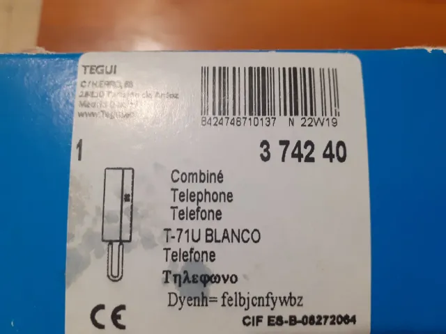 Telefonillo Tegui a estrenar