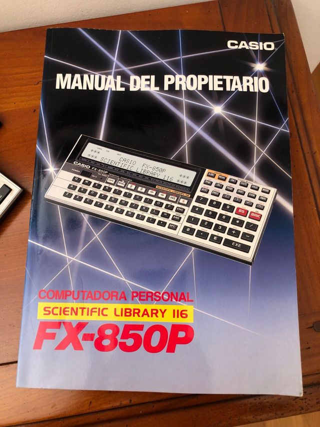 Calculadora Scientific Casio FX-850P y Manual