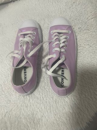 Converse Rosa Piel Talla 39, como nuevo! 