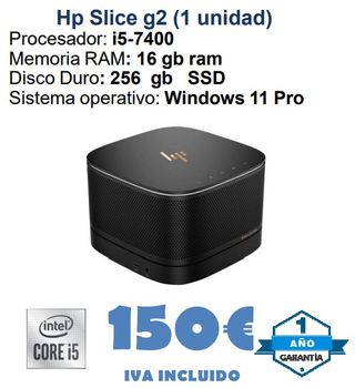 HP Slice g2 i5-7400 16GB RAM 256GB SSD