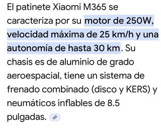 Patinete Eléctrico Xiaomi M365