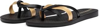 IPANEMA - CHANCLAS DE MUJER - TALLA 39 NEGRO Y ORO