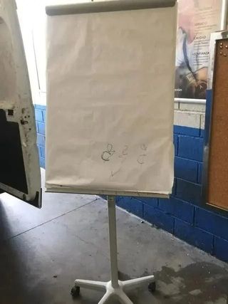 PIZARRA BLANCA PAPEL OFICINA CON RUEDAS OFICINA