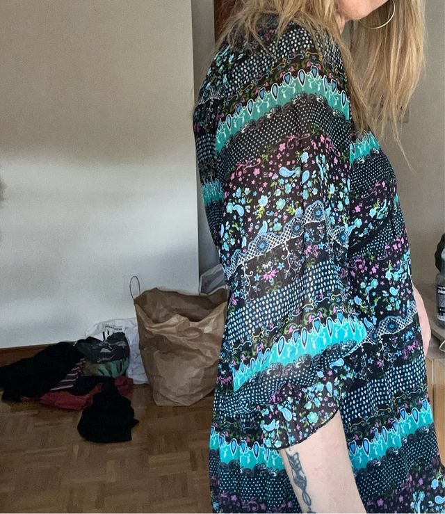 Vestido estampado multicolor