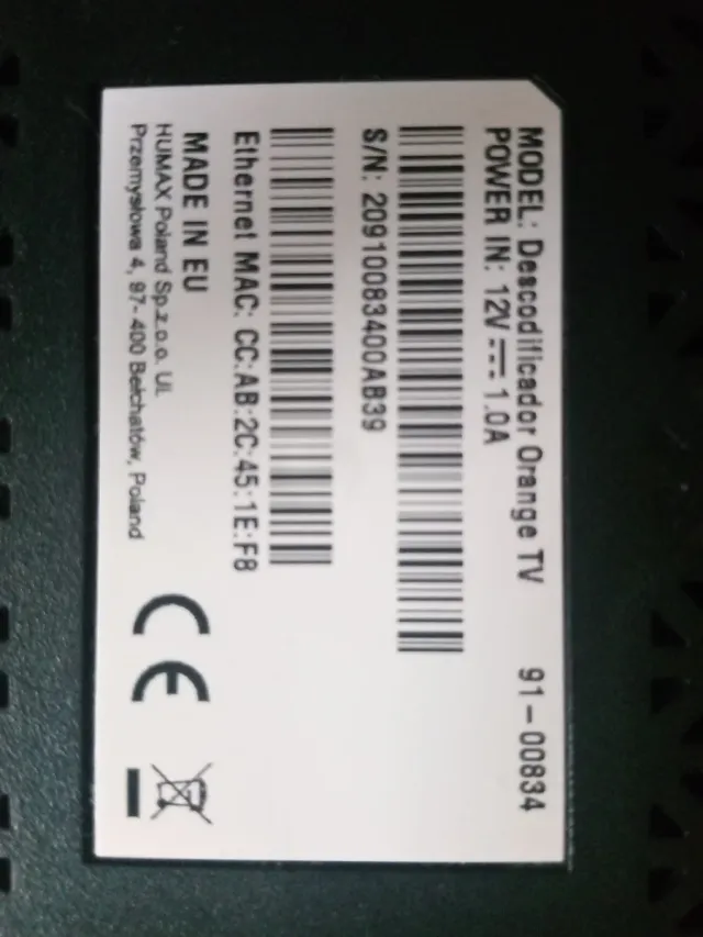 Rilasciato il decoder Orange TV 