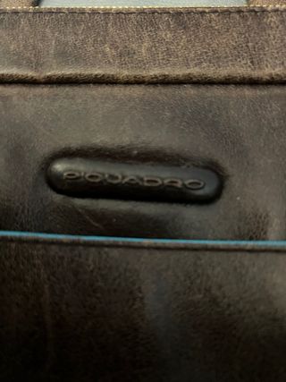 Valigetta Piquadro Pelle Marrone Blu