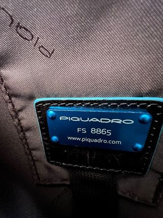 Valigetta Piquadro Pelle Marrone Blu