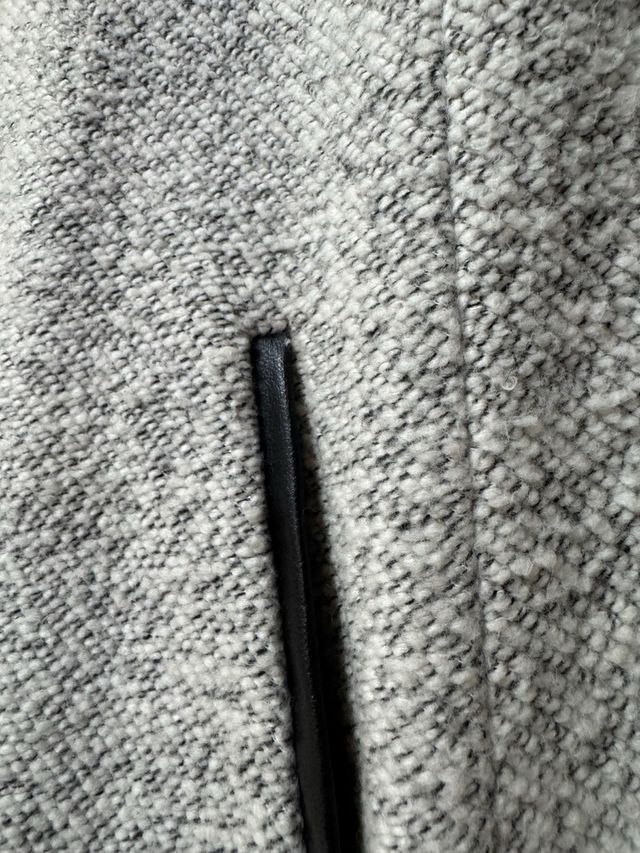 Abrigo Lefties gris cremallera talla M