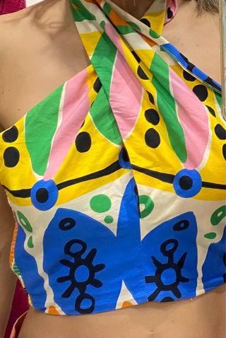 Top Zara Multicolor Talla S