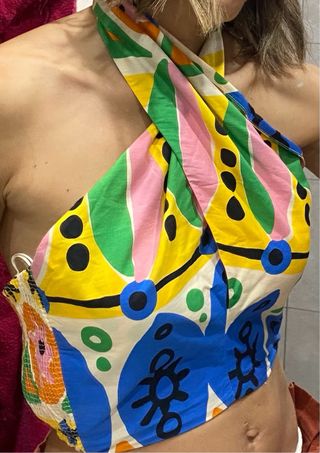 Top Zara Multicolor Talla S