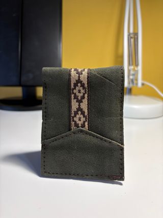 Portafoglio in cuoio argentino verde