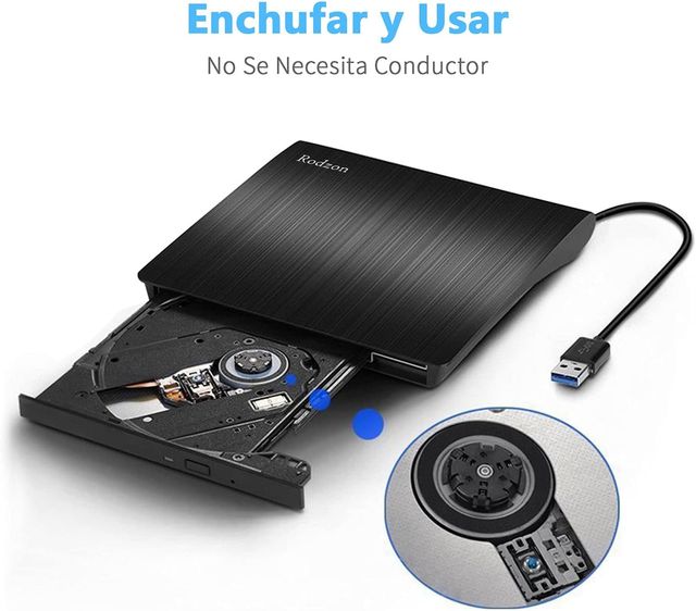✨ - Gravador Externo Rodzon USB 3.0, Unidades Pro