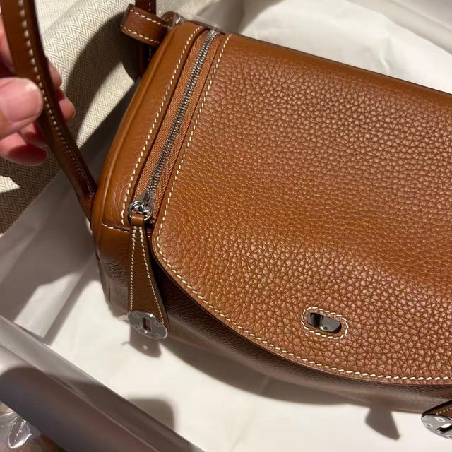 Bolso Hermès Marrón Piel