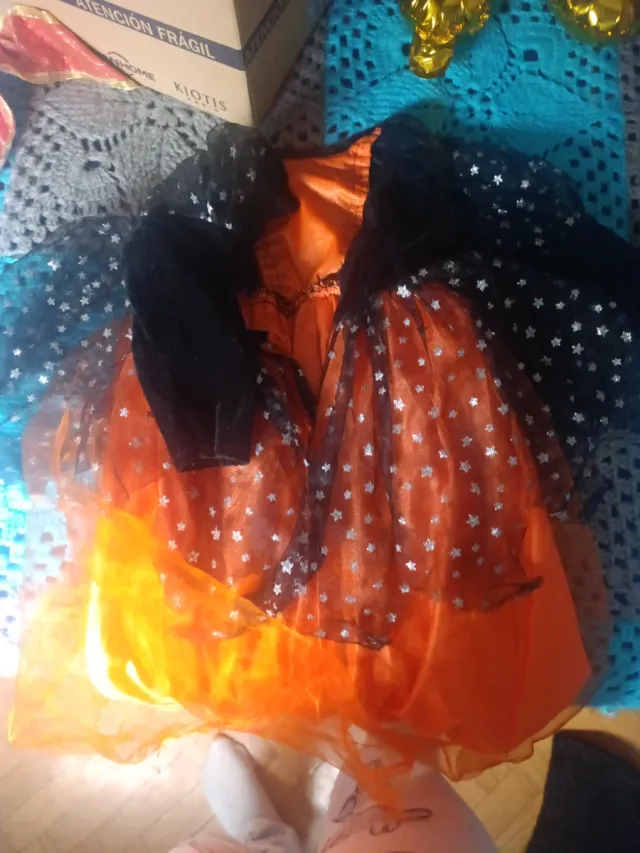 Vestido Calabaza 3/4 años