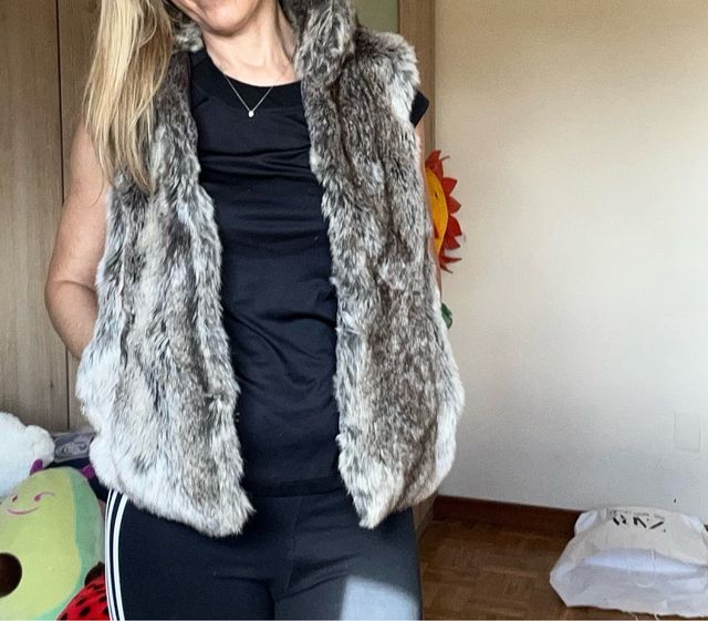 Chaleco de pelo sintético