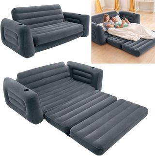 Divano Letto Gonfiabile 2 Posti Grigio