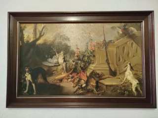 Cuadro Grande Escena de Caza