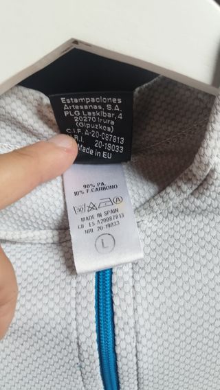 Maillot Etxeondo Carbono Talla L