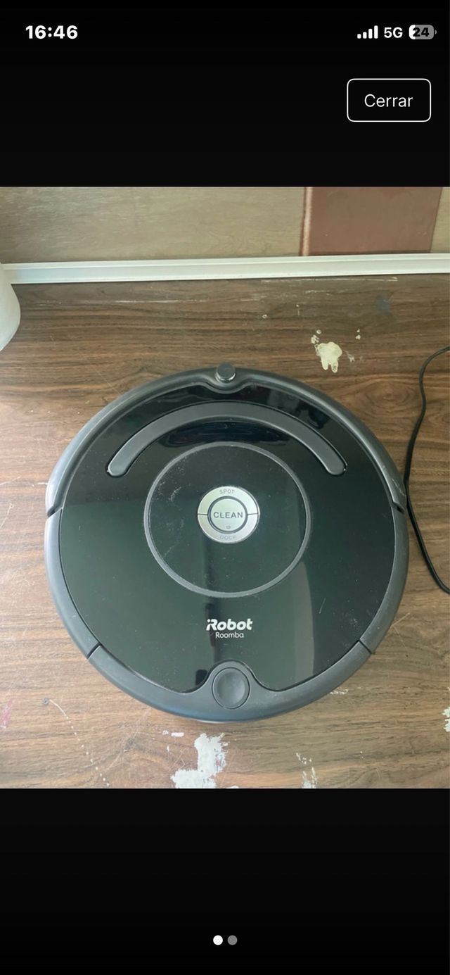 Robot aspirador Roomba. Fallo 1.