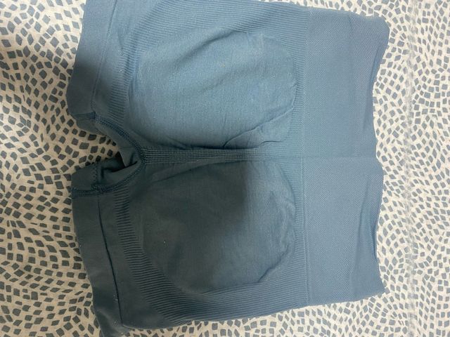 Mallas Fruncido Atrás Talla M Azul