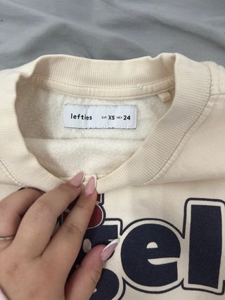 Sudadera beige Lefties Los Angeles USA