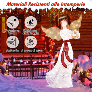 Angelo Illuminato con Arpa, Decorazione di Natale