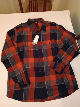 Camisa de franela Lee cuadros hombre XL