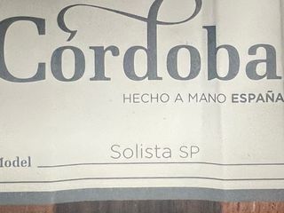 Guitarra Clásica Córdoba Solista SP hecha a mano