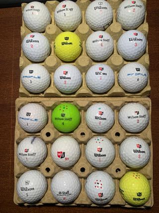 Lote 12 Bolas Golf Wilson Staff y Profile