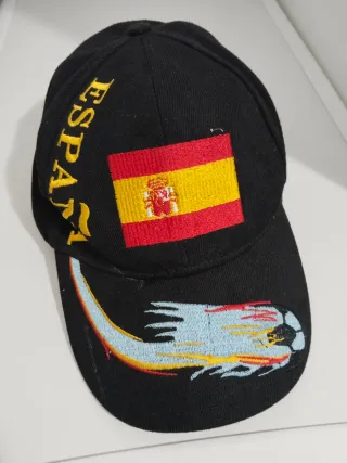 Gorra España con bandera y balón