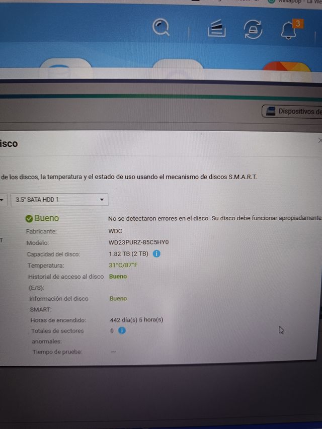 NAS QNAP TS-133 con disco WD 2TB