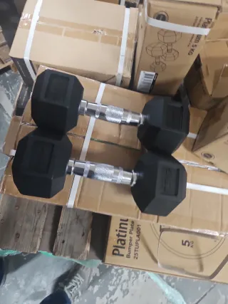 Juego Mancuernas Hexagonales 7.5 Kg