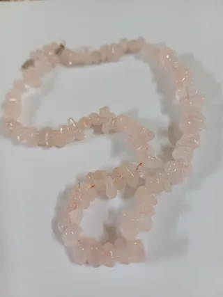 Collana Quarzo Rosa Pietre Grezze