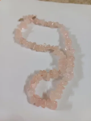 Collana Quarzo Rosa Pietre Grezze