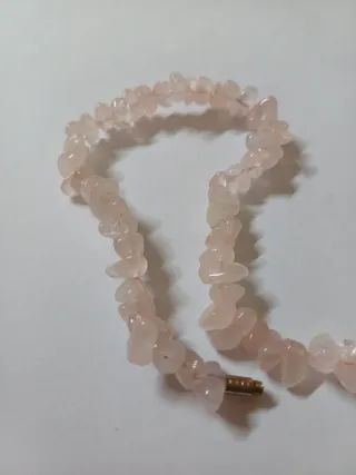 Collana Quarzo Rosa Pietre Grezze