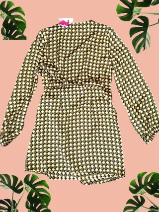 Vestido camisa estampado talla 40 nuevo etiqueta*