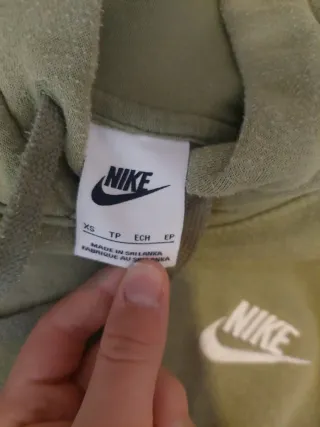 Sudadera Nike Verde Claro Talla XS