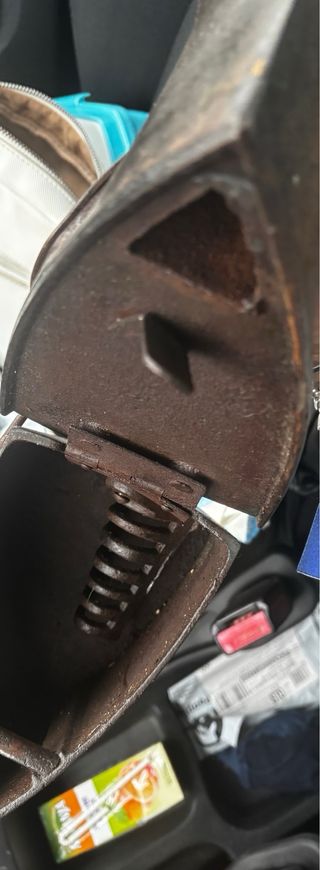 Plancha antigua de carbón