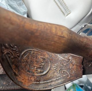 Plancha antigua de carbón