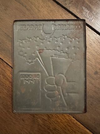 Targhetta in metallo Corriere dei Ragazzi 1972 numero storico vintage