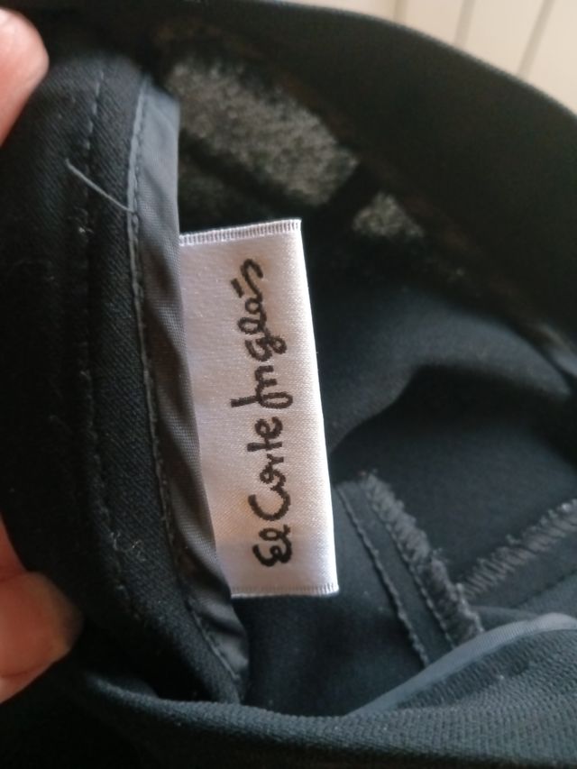 Pantalón vestir negro El Corte Inglés mujer