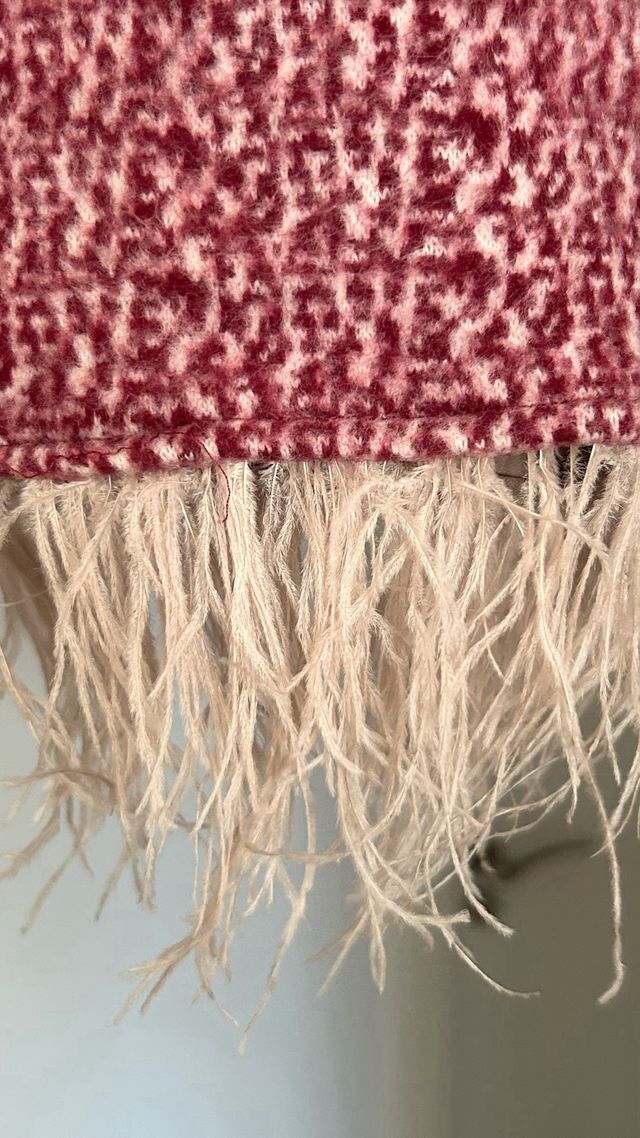 Jersey con plumas marabú 