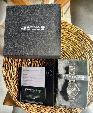 Reloj Certina DS Polum Automático Negro/Plata