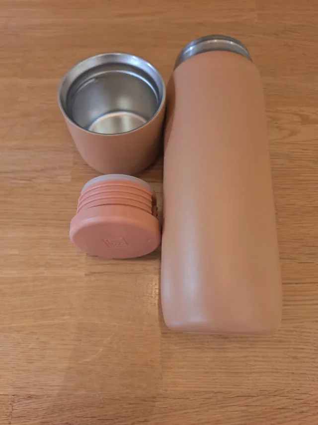 Termo bebé rosa acero inoxidable Liewood Jill Tusc