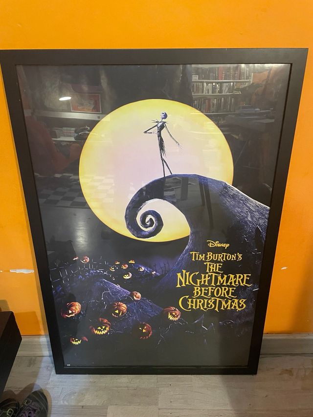 Póster Pesadilla antes de Navidad enmarcado 66x97