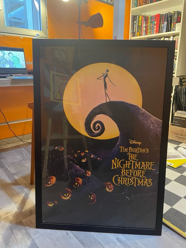 Póster Pesadilla antes de Navidad enmarcado 66x97