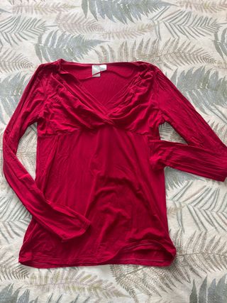 Camiseta lactancia roja