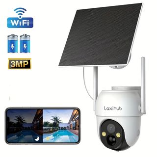 5 Cámaras Laxihub WiFi Solar 3MP Batería