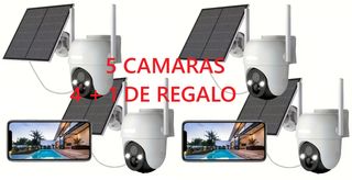 5 Cámaras Laxihub WiFi Solar 3MP Batería